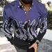 Men's Clothing Autumn Lapel 3d Octopus Flow Color Printing Casual Spot Youth Long Sleeve Shirt_viptrois.com
