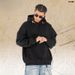 Cordless Pocket Hooded Sweatshirt Men, Autumn And Winter Fleece-lined Base Shirt For Layering_viptrois.com