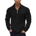 American Style Casual Stand Collar Zipper Pullover Loose Knitted Patchwork Jacquard Autumn Winter Long Sleeve Sweatshirt_viptrois.com