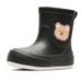 Kids' Bear Print Rain Boots – Non-Slip Waterproof Rubber Shoes For Boys & Girls (Ages 2-7, Colors: Black/White/Yellow/Camel, Sizes 30/31-34/35)_viptrois.com