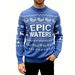 Men's Winter Pullover Sweater - Cozy Christmas Knit With Snowflake & Deer Design, Large Size Options (M-XXL), Warm Fleece Lining_viptrois.com