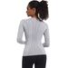 New Quick-Dry Sleeve Women's Sports Running Fitness Breathable Seamless One-Piece Long Yoga Top_viptrois.com