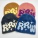 Women's Hats New Imitation Mink Knitted Jacquard Hat Autumn And Winter Hot Selling Warm Plush Hat_viptrois.com