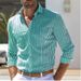 Men's Long Sleeved Striped Shirts Button Down Casual Stylish Comfortable Style 23 Perfect For Vacation Look_viptrois.com
