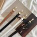 2024 New Pearl Belt Women's Genuine Leather Cowhide White Fashion Versatile Casual Fine Belt Decoration with Dress Waist Chain High End_viptrois.com