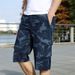 Summer Cotton Pants Men, Men's Camouflage Cargo Capri Pants, Plus Size Casual Mid-Length Sports Shorts For Men_viptrois.com