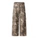 High Cargo Youth Street Loose Multi-Pocket Camouflage Casual Straight-Leg Pants Men_viptrois.com
