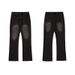 Men's Clothing Style Cleanfit Black Fringe Fit Jeans For Men Vintage Washed Distressed Long Men's Clothing For Formal & Casual_viptrois.com