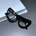 Handmade Gravel Cat Eye Flat Glasses Personality Fashion Glasses Frame Net Celebrity Hot Girl Street Shot Catwalk Style Glasses Female_viptrois.com