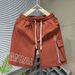 Men's Casual Loose Fit Shorts Summer Trendy Brand plus Size Medium Pants Thin Outer Wear Sports Five Point Large Fit_viptrois.com