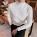Slim-Fit Mid-Crew Neck Sweater – Lightweight Knit Pullover For Layering (M-XXXL, Poly-Blend Thermal Base Layer, Streetwear Essential)_viptrois.com