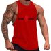 Men's Clothing Exercise Casual Letters Sports Waistcoat Fitness Vest_viptrois.com