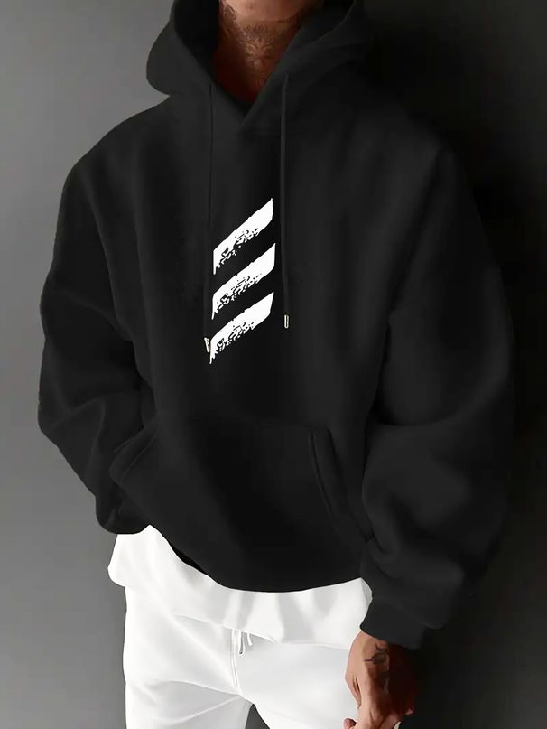 Autumn And Winter Men's Top Sweatshirt Loose And Comfortable Warm And Hooded Sweatshirt Men's Clothing_viptrois.com