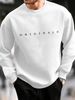 Autumn And Winter Men's Long Sleeved Round Neck Black Top Loose Casual Hoodie Hooded Hoodie ORIGINALS_viptrois.com