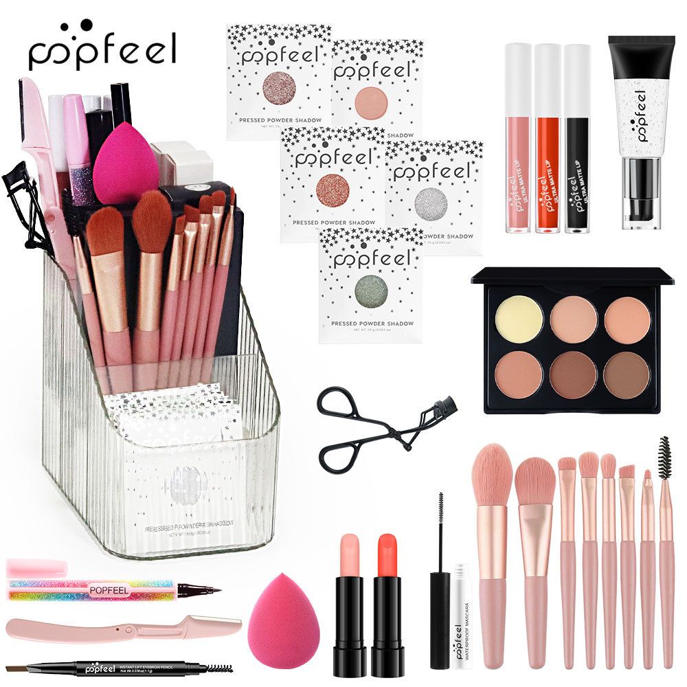 Makeup set Makeup Complete brand combination Beginner Light makeup Makeup Student novice nude makeup_viptrois.com