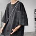 Men's Clothing Tie Dye Casual Sports Suit For Men In Summer Oversized Size For Fat Men Cool And Handsome T Shirt Short Sleeved Shorts One Set To Wear_viptrois.com