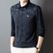 Nordmann New Men's Polo With Turn-down Collar, Long Sleeve T-shirt, Autumn Business Casual Fashion Versatile Base Shirt_viptrois.com