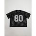 American-style Summer Digital Print Rugby Jersey With Hollow Mesh, Loose Fit, Unisex Short-sleeve T-shirt_viptrois.com