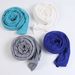 【】Thick Milk Silk Sweat Fabric Brushed Plain Wide Long Headscarf Right Angle Edge Scarf_viptrois.com