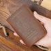 Passport Holder ID Holder Top Layer Cowhide Vintage Boarding Card Wallet Card Holder Passport Book Set_viptrois.com