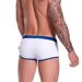 UXH Men's Boxer Fashionable Close-fitting Sexy White Swimming Four-corner Swim Trunks For Men_viptrois.com