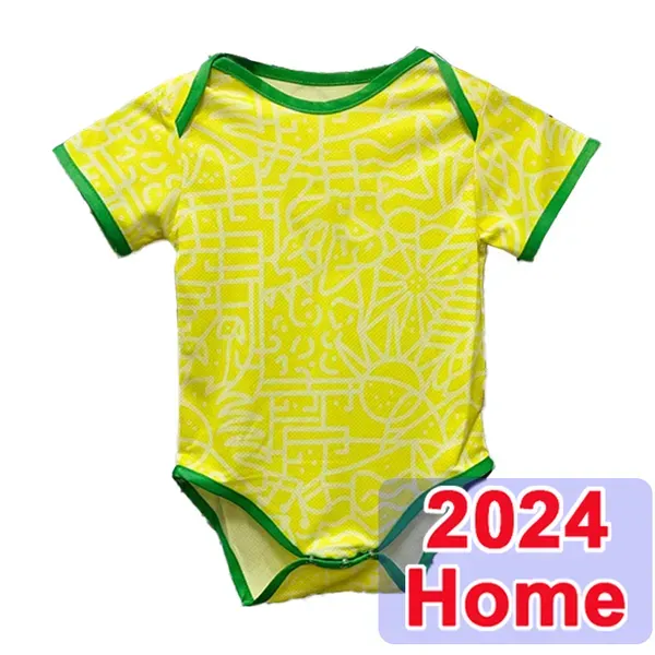 2024 BrAZiL Baby Clothes Soccer Jerseys National Team VINI JR RICHARLISON DANILO BREMER L.PAQUETA Home Away Football_viptrois.com
