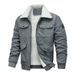 Men's Clothing New Style Jacket For Men, Popular Cotton Jacket For Men, Plus Velvet, Warm And Fashionable Lambskin Winter Fashion Jacket, Cross Border_viptrois.com