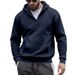Cross-border Winter Heavy Fleece Men's Casual Sports Commuter Fleece Hooded Zipper Contrasting Sweater Men_viptrois.com