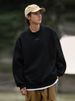 K Men's New Retro Loose Round Neck Sweatshirt Jacket_viptrois.com