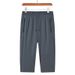 Men's Clothing Men's Cropped Pants Summer Style Loose Flat Foot Quick Drying Cropped Sports Pants Half Pants Casual_viptrois.com