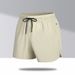 Men's Clothing New Summer Ice Silk Three Quarter Pants Men's Sports Shorts Running Quick Drying Fitness Leisure Fat Big Size_viptrois.com