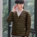 Pure Jacket Men Short 2025 Winter New Season Men's Thin 90 White Duck Down Lightweight Inner Liner Coat_viptrois.com