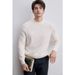 Men's Classic Cable-Knit Sweater – Timeless Old Money Style With Saddle Shoulder Design (M-XXXL, Wool-Blend, Machine Washable)_viptrois.com