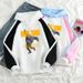 American Style Color Block Sweatshirt For Men Loose Fit THE HOPE TOUR Pullover Outerwear Cool Top_viptrois.com