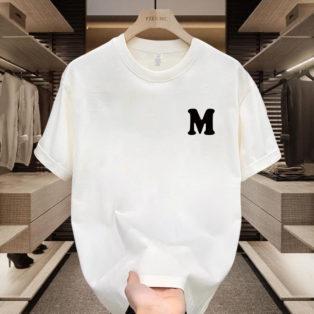 Men's Clothing New Short sleeved T shirt Men's Round Neck Loose Large Size National Trend Handsome Fashion Brand Casual Half Sleeve_viptrois.com