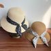 2024 New High-end Fashion Small Floral Bow Dome Straw For Outdoor Outings, Sun Protection And Sunshade Hat Versatile_viptrois.com