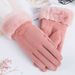 Cotton gloves female warm thickened student cute touch screen mittens with velvet_viptrois.com