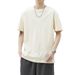 Trendy Men's Short Summer, Loose And Versatile, Half Sleeved T-shirt With White Base Shirt For Men_viptrois.com