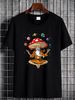 Mushroom Buddha Zen Yoga Meditation Psychedelic Hippie Fungi T Shirt Size S-5XL Soft Unisex Breathable Versatile Graphic Fashion Streetwear Homme_viptrois.com