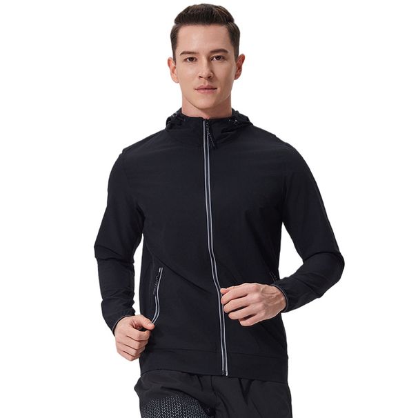 Men's Lightweight Running Jacket – Breathable Long Sleeve Hoodie For Jogging & Gym (M-4XL) – Moisture-Wicking Athletic Top For Outdoor Training_viptrois.com