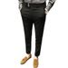 Spring And Autumn Season Suit Pants For Men In South Korea, Slim Fit Men's Suit Pants With Small Feet, 9-inch Casual Pants, Trendy 9-inch Pants_viptrois.com