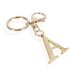 Hot Selling 26 Letter Key Chain Stainless Steel Initials Key Chain Ladies Bag Pendant_viptrois.com