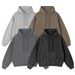 Loom American Retro Style Men's Sweatshirt Thickened 420G High Weight Autumn Winter Pure Cotton Loose Comfortable Casual Top_viptrois.com