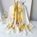 2024 Spring Summer New Silk Satin For Women Beach Sun Protection Elegant Versatile Shawl Neck Scarf_viptrois.com