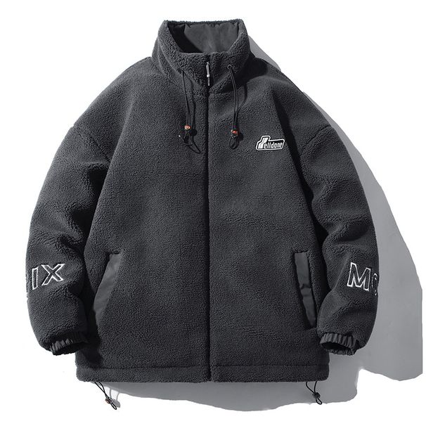 Lamb Wool Jacket For Men In Winter, Soft And Thick Warm Cotton Jacket, Trendy Outerwear, Couple's Clothing, Fashionable_viptrois.com