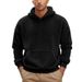 Pure Cross-Border Clothing American Style Plus Size Hooded Men's Sweatshirt Autumn Winter Double-Sided Fleece Pullover_viptrois.com