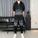Men's Clothing men's spring and autumn fashion hooded cardigan sweatshirt large size loose sweatpants a complete set of casual sports suits_viptrois.com