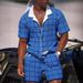 Men's Clothing Men's Summer Men's Hawaiian Short Sleeved Shirt 3D Digital Printing Shirt Suit Men_viptrois.com
