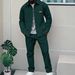Men's Waffle Knit Long Sleeve Shirt & Pants Casual Suit Set - Slim Fit Autumn Outfit With Button-Down Collar & Pockets_viptrois.com