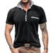 Nordmann European And American Fashion Turn-Down Collar Color Block Short Sleeve Polo Shirt Outdoor Casual Pique Men's Henry_viptrois.com